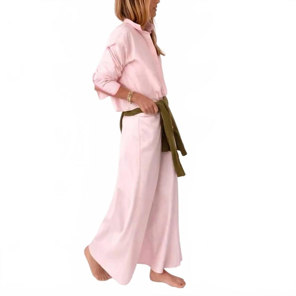 NEW KERRI ROSENTHAL women's tia love stripe shirt in pink